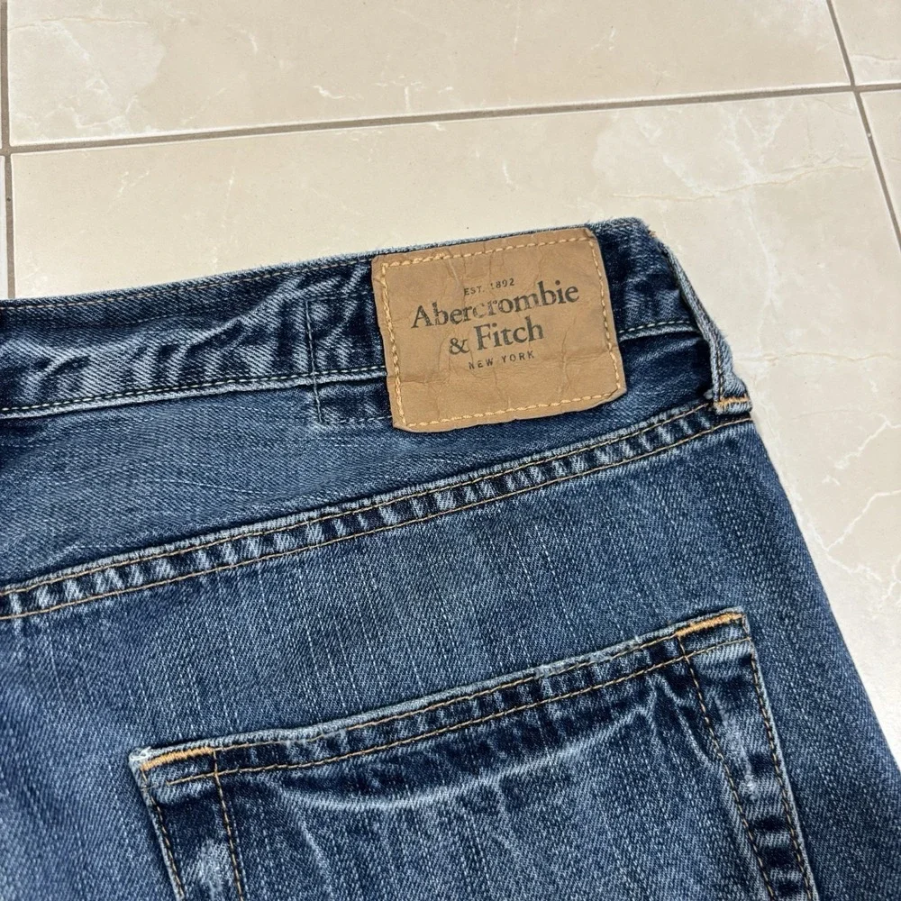 Vintage Abercrombie Fitch Kilburn Low Rise Boot Cut Jeans Men's 32x30 Blue Y2K